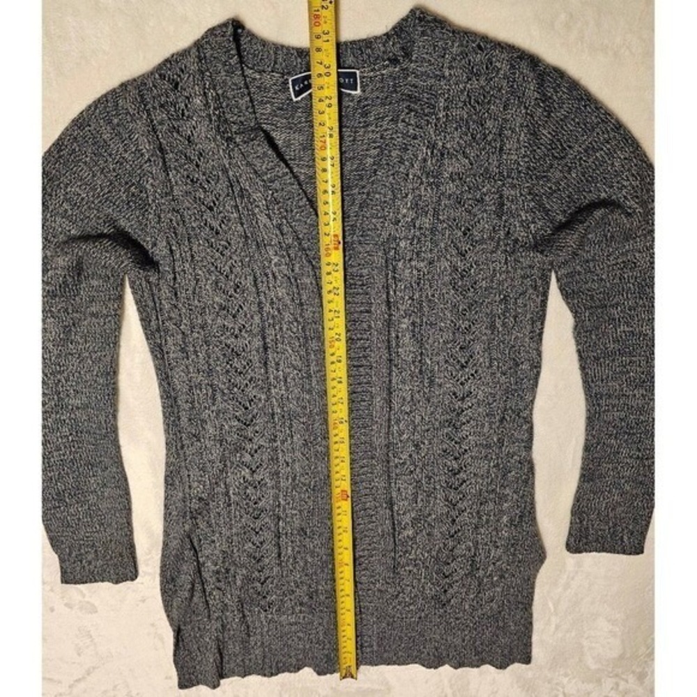 Karen Scott Open Front Sweater Xsmall 100% Acrylic - Picture 7 of 11